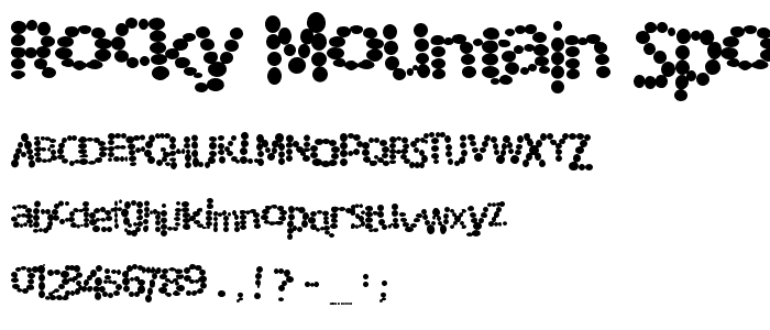 Rocky Mountain Spotted Fever font